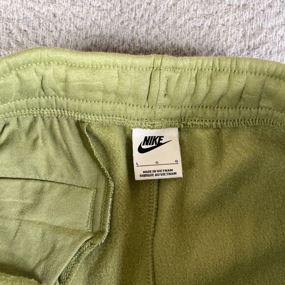 Nike Sweatpants Mens L Green Fleece Joggers Athletic Logo Comfort BV2671-334 - Picture 4 of 13